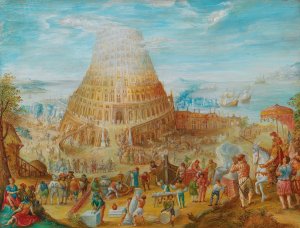 The Tower of Babel by Friedrich Brentel Oil Painting