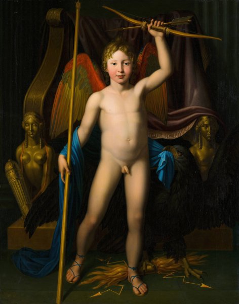 Amor Triumphant  by Friedrich Bury - Hand-Painted Oil Painting Reproduction