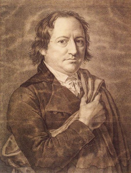 Johann Wolfgang von Goethe by Friedrich Bury - Hand-Painted Oil Painting Reproduction