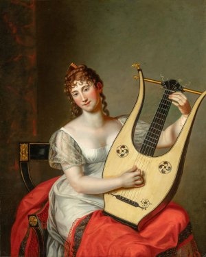 Portrait of Federica von Mecklenburg-Strelitz, Duchess of Cumberland and Queen of Hanover by Friedrich Carl Groger Oil Painting