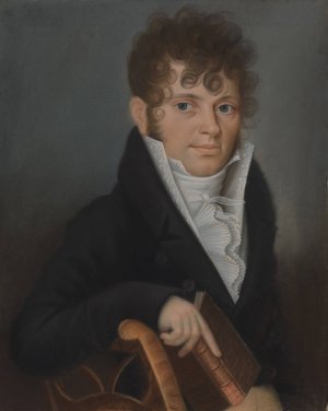 Adolph Friedrich Theodor Gritzner by Friedrich Christian Krieger Oil Painting