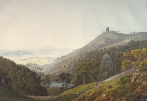 The Ruin of Kalsmunt near Wetzlar by Friedrich Christian Reinermann Oil Painting
