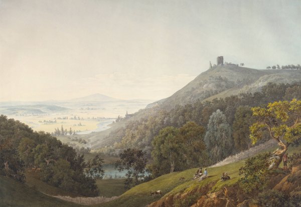 The Ruin of Kalsmunt near Wetzlar  by Friedrich Christian Reinermann - Hand-Painted Oil Painting Reproduction