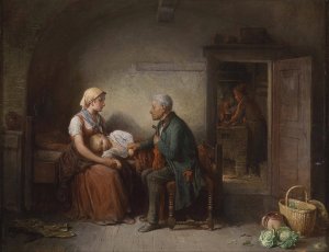 Der Doktor by Friedrich Friedlander Oil Painting