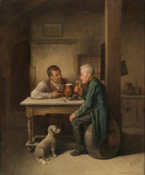 Ein treuer Begleiter by Friedrich Friedlander Oil Painting