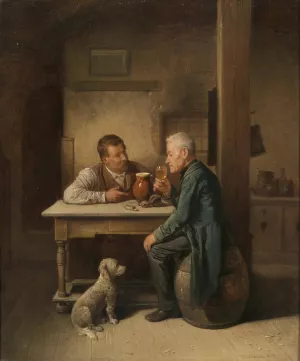 Ein treuer Begleiter by Friedrich Friedlander Oil Painting