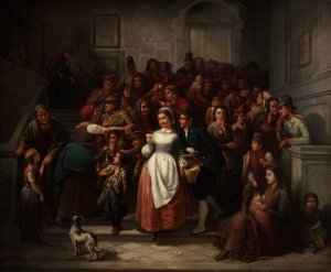 Nach Der Lotterieziehung Oil painting by Friedrich Friedlander