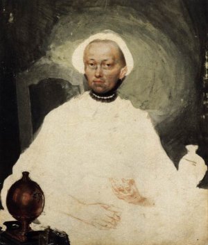 Miniature of the Artist's Mother by Friedrich Heinrich Fueger Oil Painting