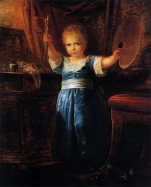 Portrait of the Artist's Son by Friedrich Heinrich Fueger Oil Painting