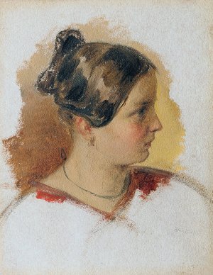 Maria Konopasek by Friedrich Johann Treml Oil Painting