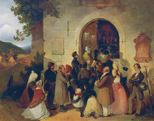 Main Product Photo of Wallfahrer  Painting by Friedrich Johann Treml