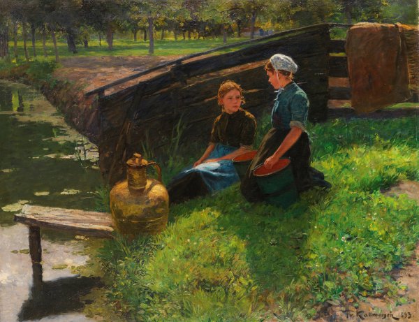 Main Product Photo of Sommernachmittag  Painting by Friedrich Kallmorgen