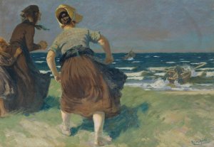 Sturm by Friedrich Klein-Chevalier Oil Painting