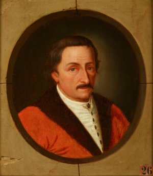 Portrait of Andrzej Maksymilian Fredro by Friedrich Kloss Oil Painting