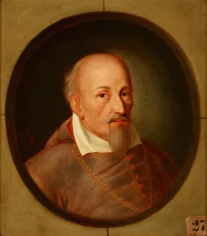 Portrait of Jakub Zadzik by Friedrich Kloss Oil Painting