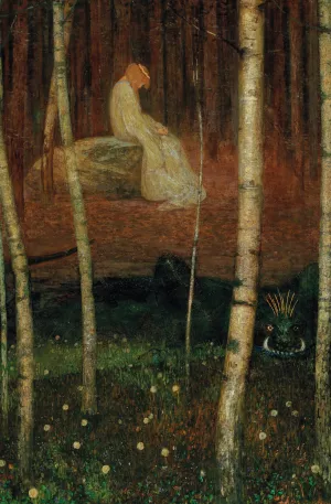 Prinzessin und Lindwurm by Friedrich Konig Oil Painting