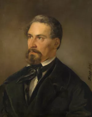 Johann Nepomuk Vogl by Friedrich Krepp Oil Painting
