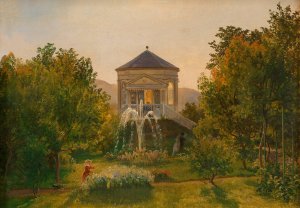 Das Gartenhaus beim Landhaus von Johann Baptist Weis in Speising by Friedrich Loos Oil Painting