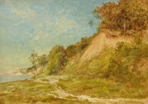 Dunenstrand an der Ostsee by Friedrich Loos Oil Painting