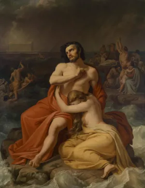 The Flood Oil painting by Friedrich Matthai