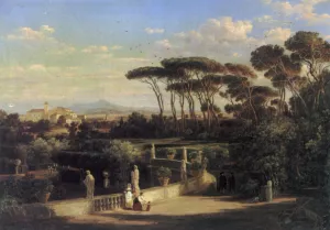 A View of Rome by Friedrich Mayer - Oil Painting Reproduction