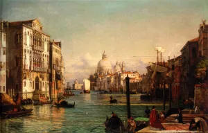 Der Canale Grande, Venedig by Friedrich Nerly The Younger Oil Painting