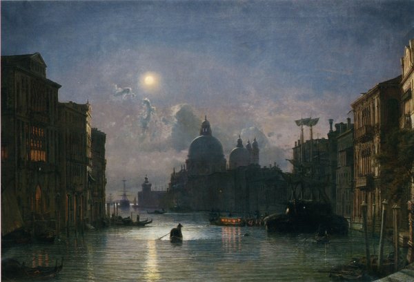 Main Product Photo of Santa Maria Della Salute, Venice Painting by Friedrich Nerly The Younger