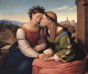 Germania and Italia painting by Friedrich Overbeck