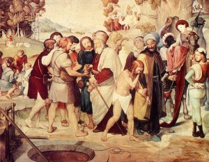 Joseph Being Sold By His Brothers by Friedrich Overbeck Oil Painting