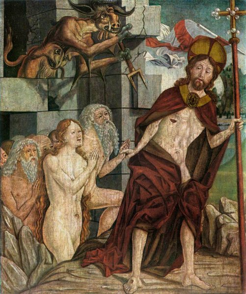 Christ in Limbo by Friedrich Pacher - Hand-Painted Oil Painting Reproduction