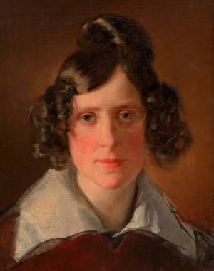 Antonie Amerling, geb. Kaltenthaler by Friedrich Von Amerling Oil Painting