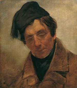 Der Bildhauer Pompeo Marchesi by Friedrich Von Amerling Oil Painting