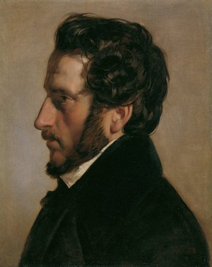 Der Maler Friedrich Gauermann by Friedrich Von Amerling Oil Painting