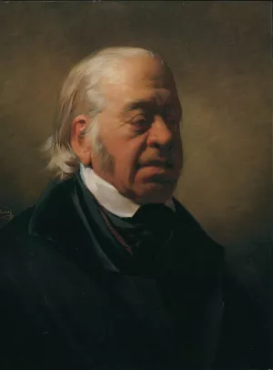 Der Maler Johann Nepomuk SchOdlberger by Friedrich Von Amerling Oil Painting