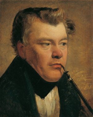 Der Maler Thomas Ender by Friedrich Von Amerling Oil Painting