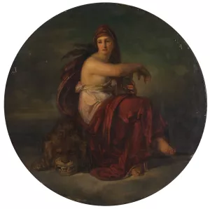 Die Starke by Friedrich Von Amerling Oil Painting