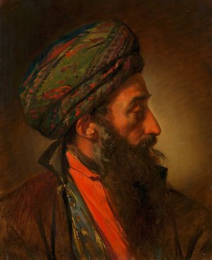 Ein Turke by Friedrich Von Amerling Oil Painting