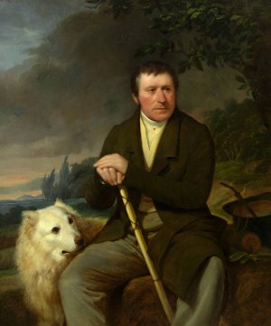 Friedrich Ludwig Muller, Groshandler und Begrunder des DOblinger Armenhauses by Friedrich Von Amerling Oil Painting