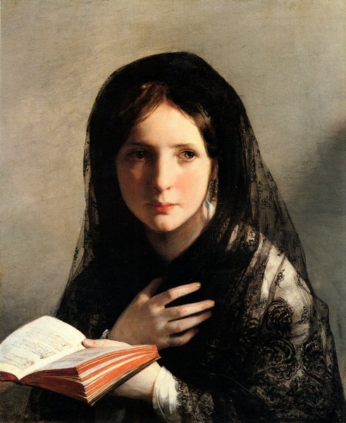 Main Product Photo of In Traumen Versunken Painting by Friedrich Von Amerling