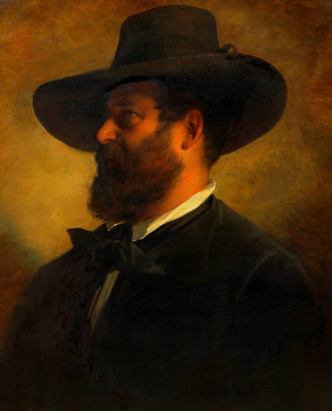Main Product Photo of Johann Matthias Ranftl, Maler  Painting by Friedrich Von Amerling