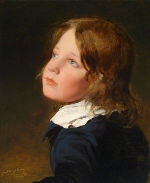 Joseph Amerling als Knabe by Friedrich Von Amerling Oil Painting