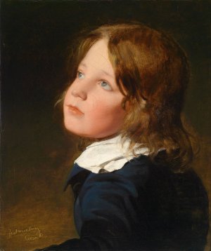 Joseph Amerling als Knabe by Friedrich Von Amerling Oil Painting