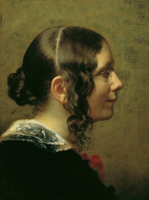 Luise Pfeiffer-Nathusius by Friedrich Von Amerling Oil Painting