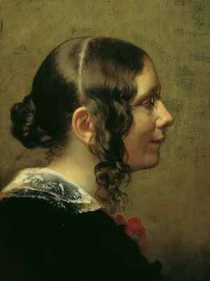 Luise Pfeiffer-Nathusius by Friedrich Von Amerling Oil Painting