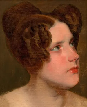 Marie Baumann, verh. Loewe by Friedrich Von Amerling Oil Painting