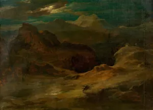 Mondlandschaft Oil painting by Friedrich Von Amerling