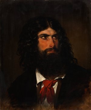 Portrait Of A Roman Peasant by Friedrich Von Amerling Oil Painting