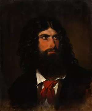 Portrait Of A Roman Peasant by Friedrich Von Amerling Oil Painting