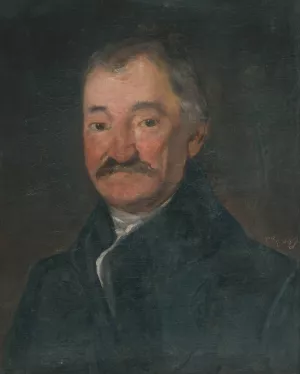 Portrait of a senior man by Friedrich Von Amerling Oil Painting