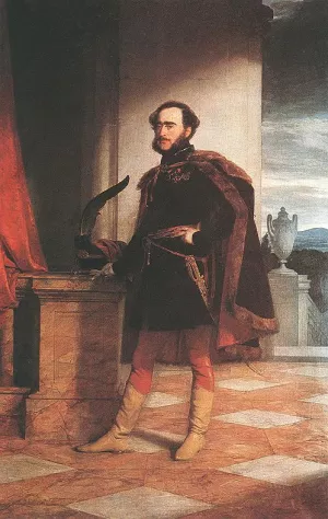 Portrait of Count Istvan Szechenyi by Friedrich Von Amerling Oil Painting